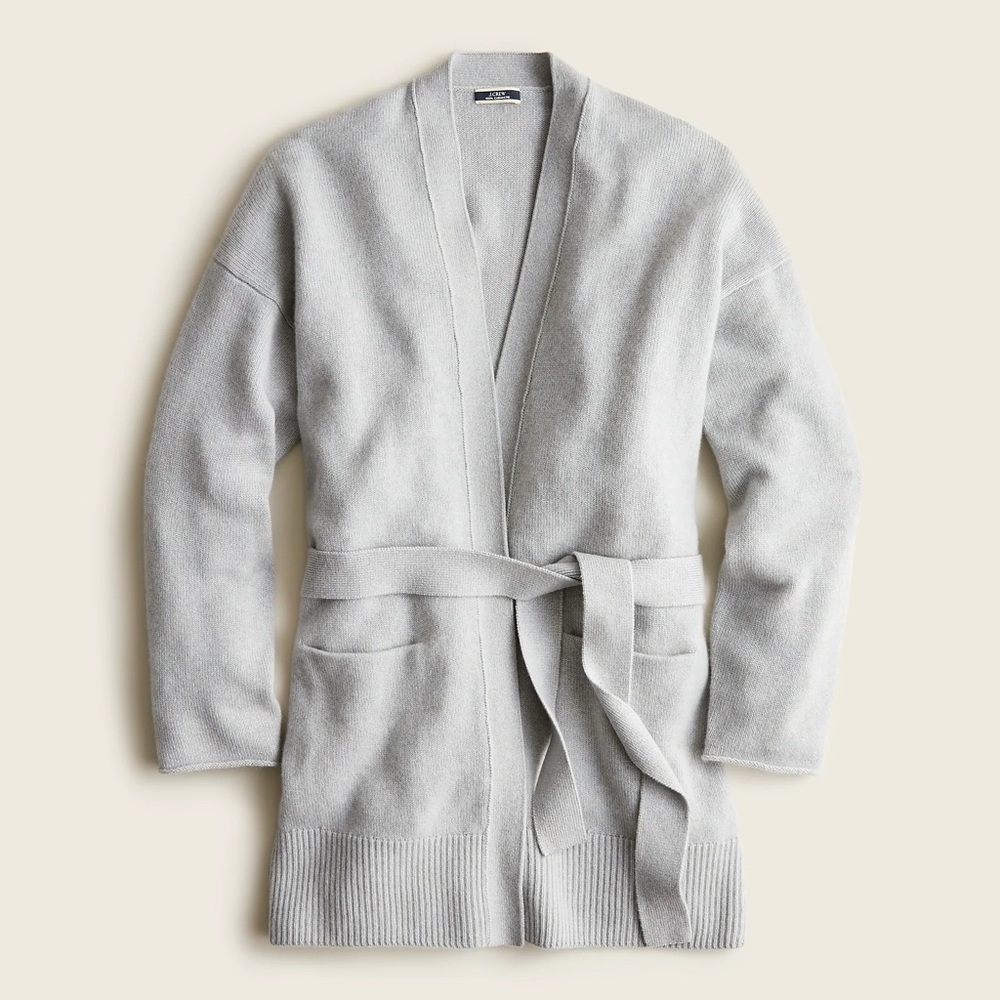 (Brand New Item) J.Crew Cashmere relaxed-fit open cardigan sweater